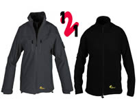 İçi Çıkmalı Polarlı Softshell Mont CW001277P CosyWOLF