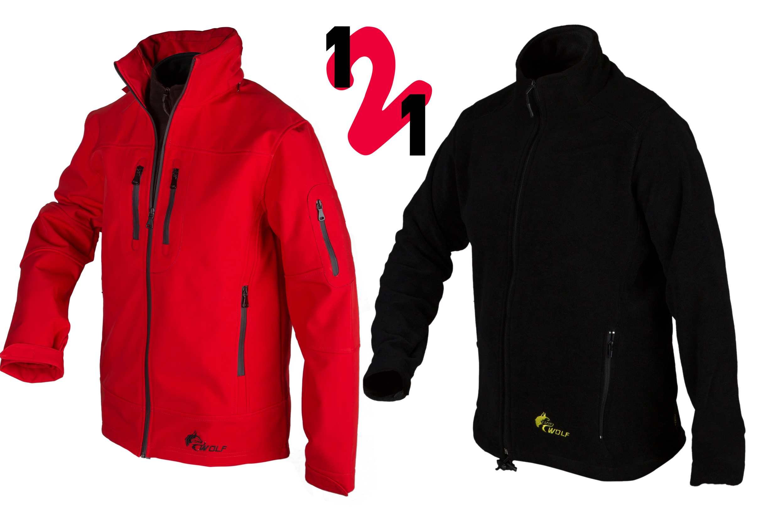 İçi Çıkmalı Polarlı Softshell Mont CW001755P CosyWOLF