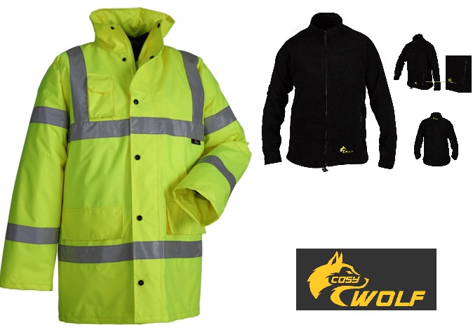 Reflektörlü Parka Oxford Polarlı Çıkmalı Mavisafety 2966