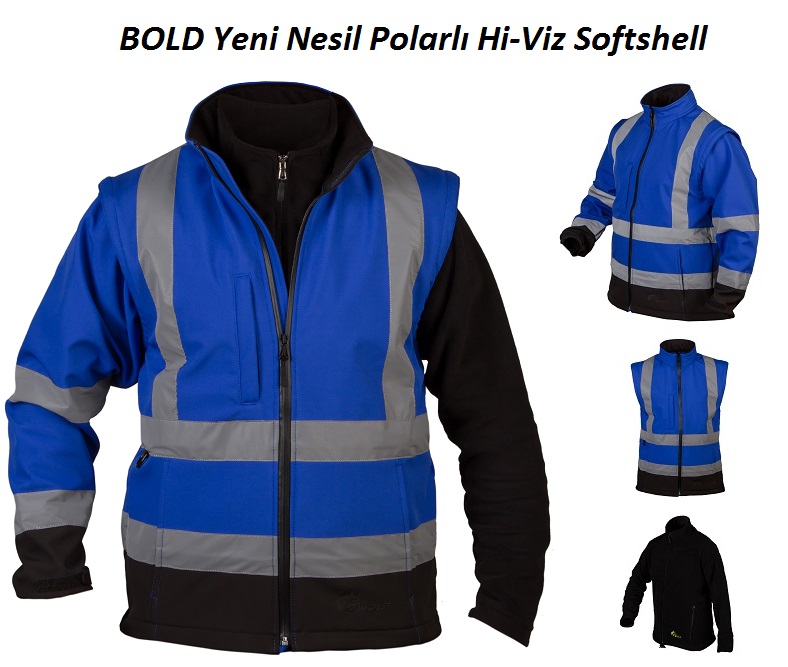 CosyWOLF BOLD Reflektörlü ve Polarlı Softshell Mont CW002233P